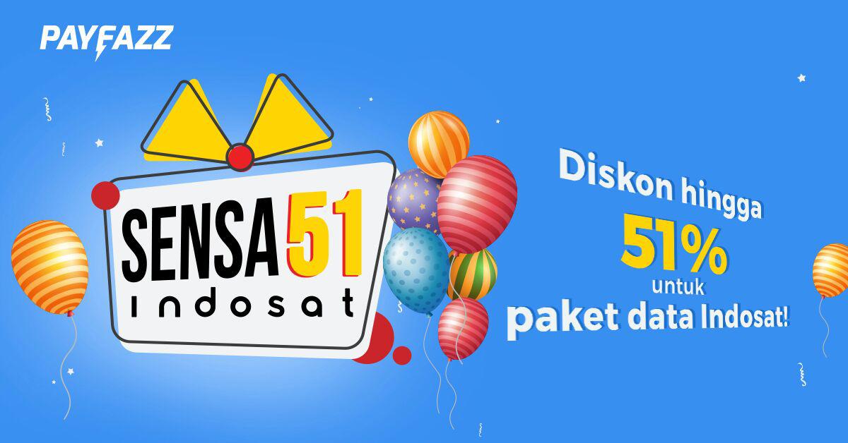 SENSA51 Paket Data Indosat Diskon Hingga 51%!