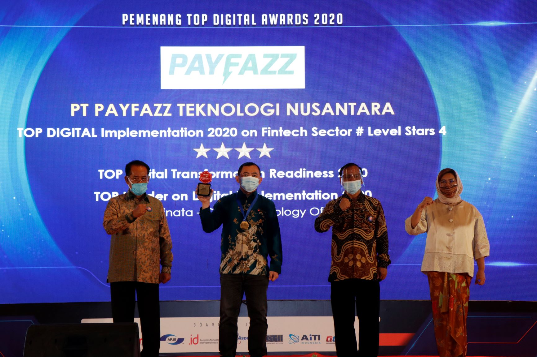 PAYFAZZ Raih Tiga Penghargaan dalam Ajang TOP Digital Award 2020